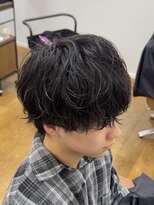 シルク 大宮(SilQ) 王道シャドウパーマ/メンズ/men's/メンズサロン/眉毛