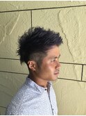 ツーブロック アップバング