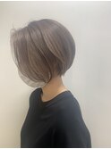 ハイトーングレージュ×ショートボブ【add】