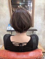 ネウィベルシア 名駅(newi belsia)&nbsp;大人可愛い20代30代40代小顔ワンサイドショートボブ丸み前下がり