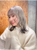 【佐藤】ホワイトシルバー×ダークグレー