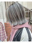 ハイライトグラデーションカラーボブヘアー