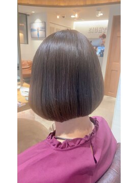 エイト 溝の口店(EIGHT) 【EIGHT溝の口】お客様スタイル_デザインカラー切りっぱなしボブ