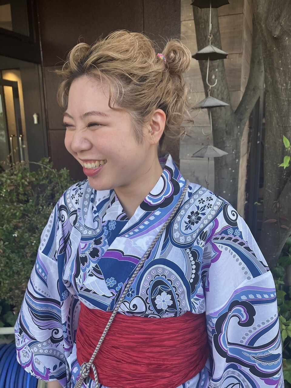 浴衣　フルセット　ヘアアクセサリー付き ヘアセット】【浴衣ヘアセット】【ハイトーン】：L183455594｜ソレイユ