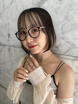 ロンド ストラーダ 心斎橋(Lond strada) マチルダボブ×インナーグレージュ【髪質改善/縮毛矯正】