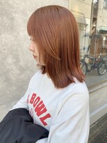 ニア 清澄白河(nir)&nbsp;【清澄白河 半個室】 ブリーチなし/オレンジカラー