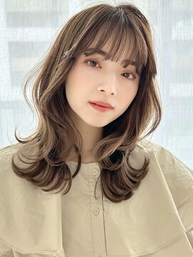 バイオレットジェム(Violet`jem) くびれヘア韓国ヘアレイヤーカットアッシュベージュ似合わせ