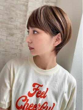 アンバー 池袋(amber) ミルクティーベージュ/髪質改善/ハンサムショート[池袋駅]