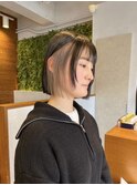 ぷつっとボブ×ベージュインナーカラー