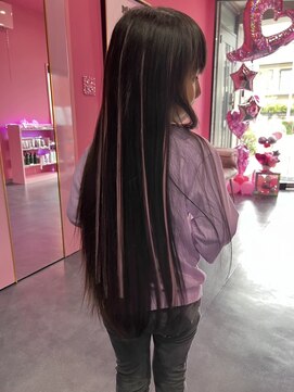 ヴィアンジュ(viange) #染めずにエクステで#ハイライト風#シールエクステ#キッズ