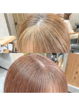 ウル(ulu.) 魅せるグレイヘアピンクベージュ