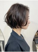 ショートヘア/ボブ/可愛い丸み/簡単スタイリング/20代30代