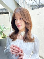 ザ シー 海老名(The C) パラリ前髪♪艶と透明感のあるベージュカラー大人可愛いレイヤー