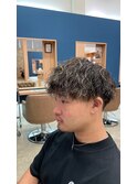 ツイストスパイラルパーマ×メッシュ