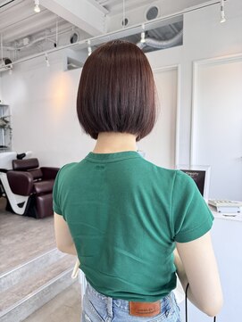 ロカ 表参道(loka) ワンレンボブ/ピンクベージュ[表参道/ブリーチ]Mai