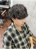 メンズ メッシュ×ツイストスパイラルパーマ