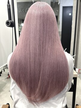 ロウル 渋谷(LOWRL) ピンクラベンダー/ケアブリーチ/ダブルカラー