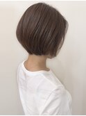 メルティカラーショコラブラウン似合わせカットショートボブ富谷