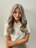 リエンスクレア(RIENS xrea)&nbsp;ロング*髪質改善*オリーブベージュ*透明感カラー*岡山