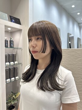 シュク 高円寺(SYUK) 姫カットレイヤー/オリーブベージュ/SYUK高円寺/【坂元】