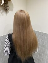 ボアップ 新居浜店(boappu) #ミルクティーベージュ#ケアブリーチ#透明感カラー