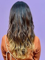 レジュール Rejouir 裾カラー/グラデーションカラー/マロンベージュ