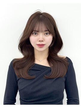 アマトウキョウスマートサロン(AMA TOKYO×Smart Salon) 韓国ヘア　レイヤーカット　顔まわり