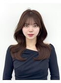 韓国ヘア レイヤーカット 顔まわり