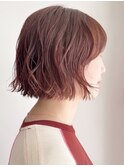 デジタルパーマ/暖色/丸型/ボブパーマ/パーマスタイル