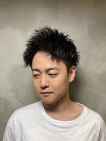 完全個室 BARBER SHOP STARS【5月中旬オープン(予定)】 ツイストパーマ ツーブロック 黒髪