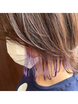 ヘア ケア ディエイチケー(HAIR CARE DHK) 外ハネ+インナーカラー