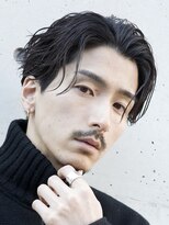 フィフス 大分(fifth)&nbsp;大分フェザーパーマメンズカットラウンドマッシュセンターパート