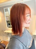 切りっぱなしボブ×ブラッドオレンジ