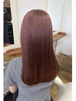 ウルウール ピンク系ダブルカラー髪質改善トリートメント使用