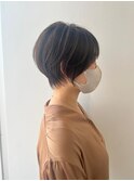 大人可愛い40代50代60代くびれショートボブ白髪ぼかし大鷲