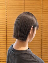 オーガニックエコ 川越(organic+eco)&nbsp;20代30代/切りっぱなしボブ/ブリーチなし/グレージュ/夏ヘア