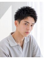 MEN's Baguz  MEN'Sカット/ MEN'Sパーマ/ MEN'Sカラー&nbsp;スパイキーショート韓国風ツイストパーマ束感フェードメンズ