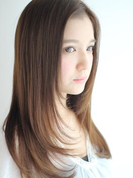 クライブ ヘアー 千葉中央店(CRiB hair)の写真/『エアーストレート』で扱いやすい、自然な仕上がりに☆簡単にまとまるから毎日のお手入れも簡単に♪