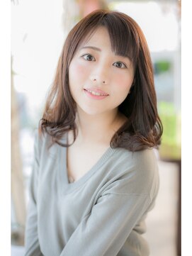 ヘアーショップ エヌアンドエー 越谷店(hair shop N&A) 大人ガーリー×鎖骨ミディアム×ナチュラルカール
