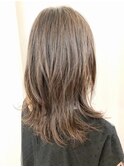 【パーマ】セミロングの柔らかデジパースタイル
