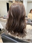 【西野】アッシュベージュカラー