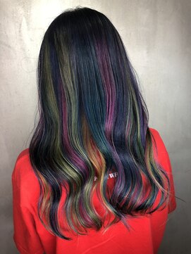 テテ(TETE) 派手髪　ユニコーンカラー　長堀橋×心斎橋