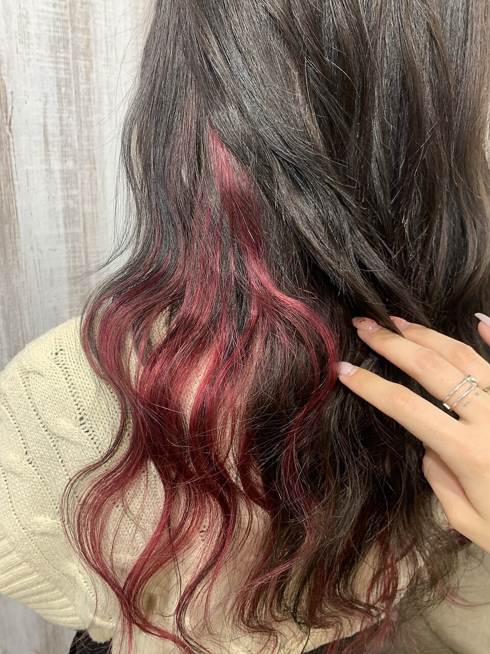 ワインローズインナー#シールエクステ#ナチュラルモード#新宿