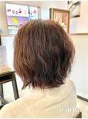 【orange大分賀来】外ハネ波ウェーブミディアムボブ