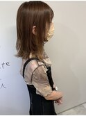 tuuli☆30代40代ペールベージュ切りっぱなしミディアム　79