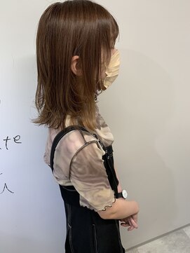 トゥーリ 長崎住吉店(tuuli) tuuli☆30代40代ペールベージュ切りっぱなしミディアム　79