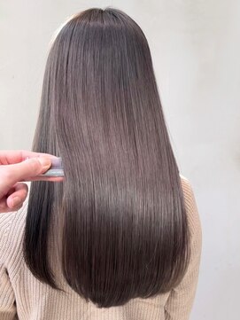 アイティーバイアルバム 藤沢店(IT by ALBUM) グレージュロング_グレージュカラーボブウルフ_ba402131