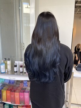 アライブ ハラジュク(ALIVE harajuku) ネイビーブルー　バリアージュ　グラデーションryota