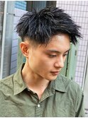 ハイライト/マッシュパーマ/束感/波巻き/メンズ