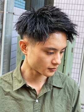 スウェル 船橋店(Swell) ハイライト/マッシュパーマ/束感/波巻き/メンズ